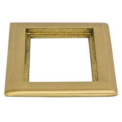 Hubbell SB3083 HUB 1 Gang Rectangular Brass Carpet Flange