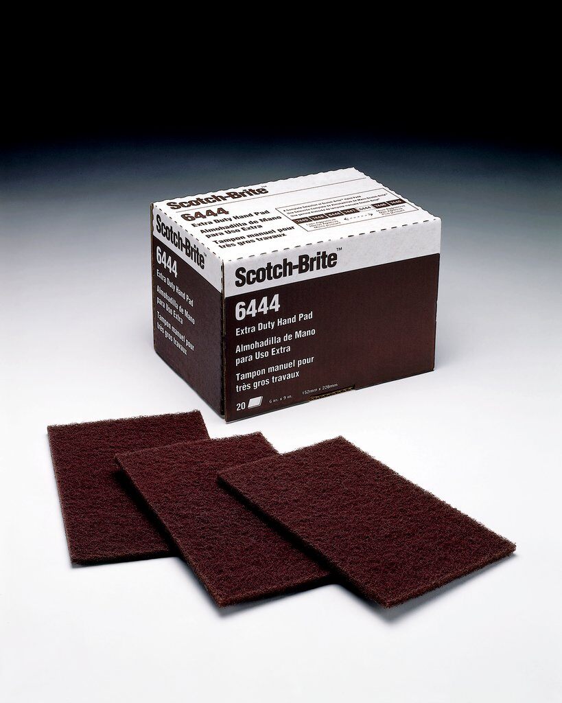 3M 7000028548 Pad Extra Duty Series 6444 9 Inches Length 6 Inches Width Fine Grade Aluminum Oxide Abrasive