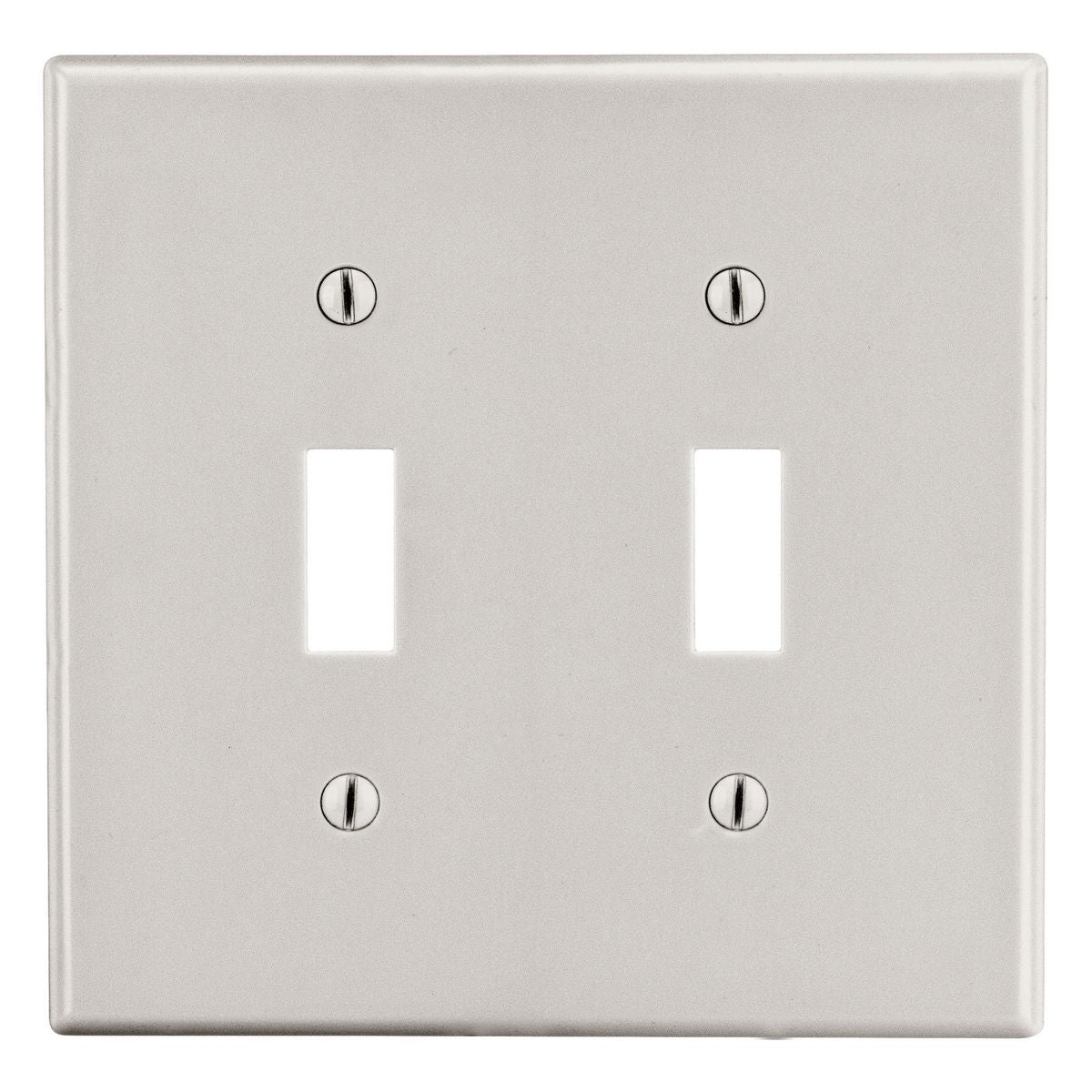 Hubbell P2LA Wiring Device-Kellems Wallplate Non-Metallic Standard 2 Gangs 4.63 in L x 4.69 in W