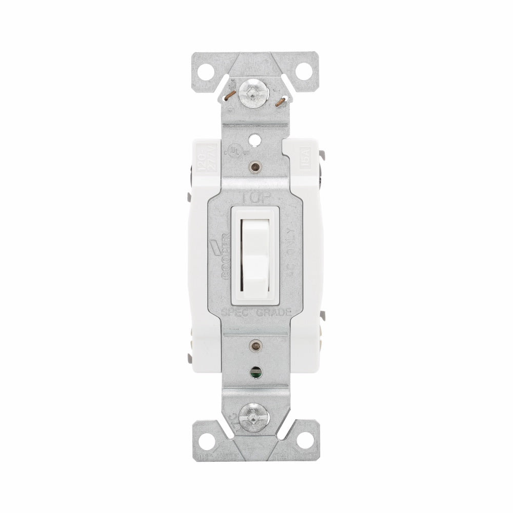 EATON 1242-7W-BOX CWD Switch Toggle 4way 15A 120V GRD WH