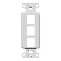 Hubbell NS613W Decorator Frame 3 Port White