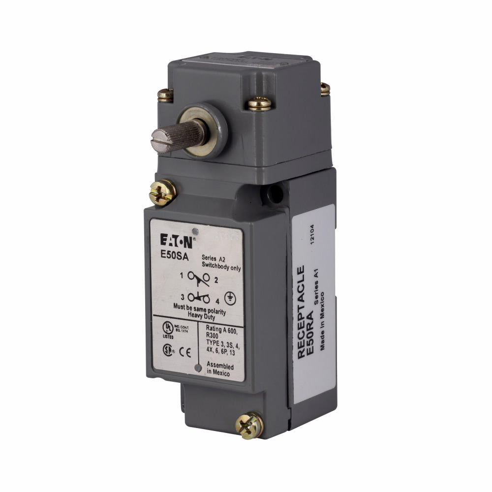 EATON E50AR1 Assembled Heavy Duty Plug-In Limit Switch 10 A at 240 VAC 1NO-1NC