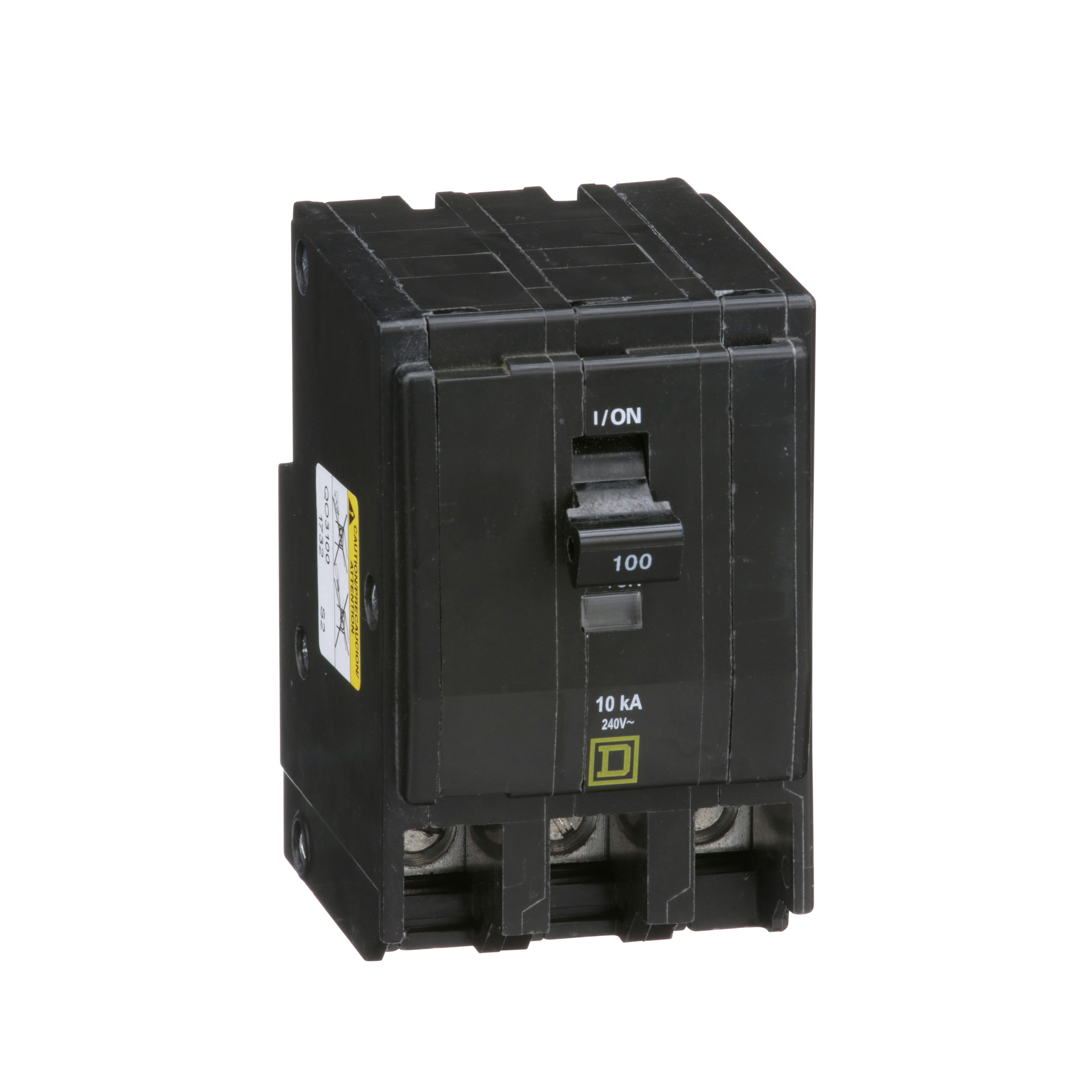 Square D QO3100 Miniature Circuit Breaker 100A 240V 3Ph Plug-On