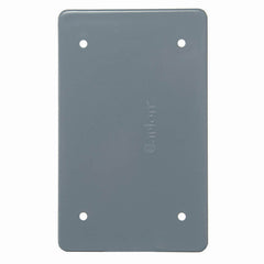 ABB E980CN-CAR Carlon 1-Gang Weatherproof Blank Cover - Gray