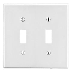 Hubbell P2W Wallplate 2 Gangs 4.63 inches x 4.69 inches