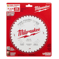 Milwaukee 48400726 7-1/4 40T Fine Finish Circular Saw Blade