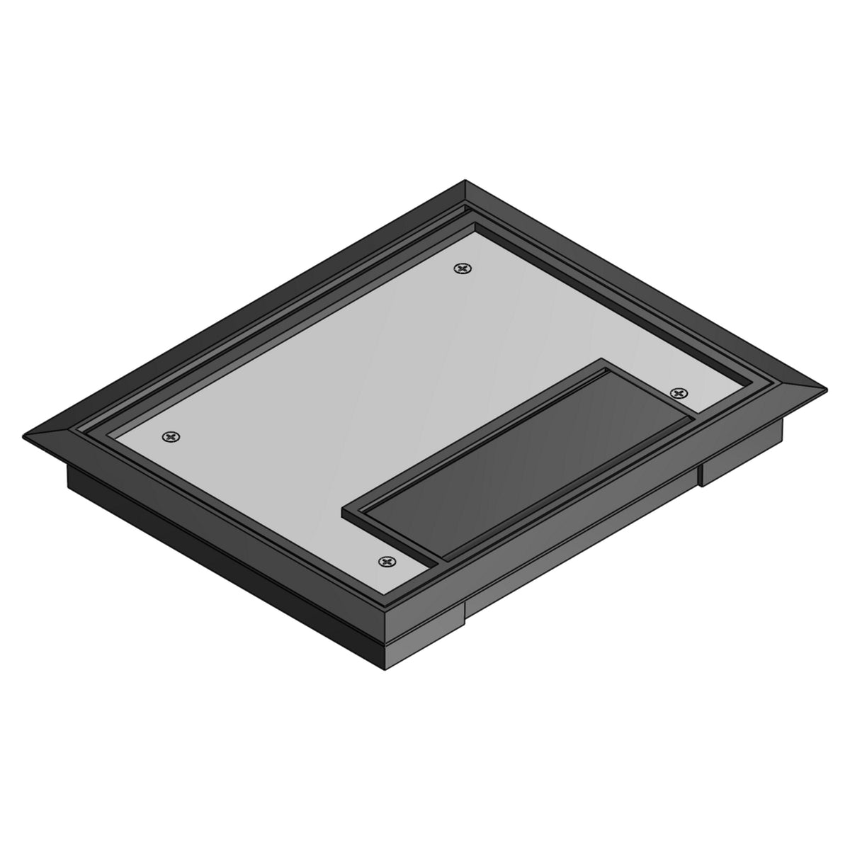 ABB AFM6-CST-SW-BLK STEEL CITY BOX COVER FOR FLOOR BOX