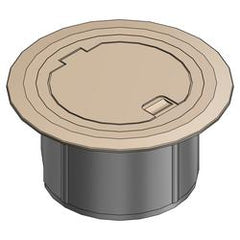 ABB 68R-CST-BGE Steel City 68R-CST-BGE Beige Round Recessed Cover