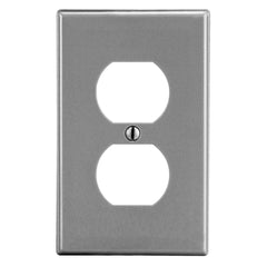 Hubbell P8GY HUBBELL WALLPLATE, 1-G, 1) DUP, GY