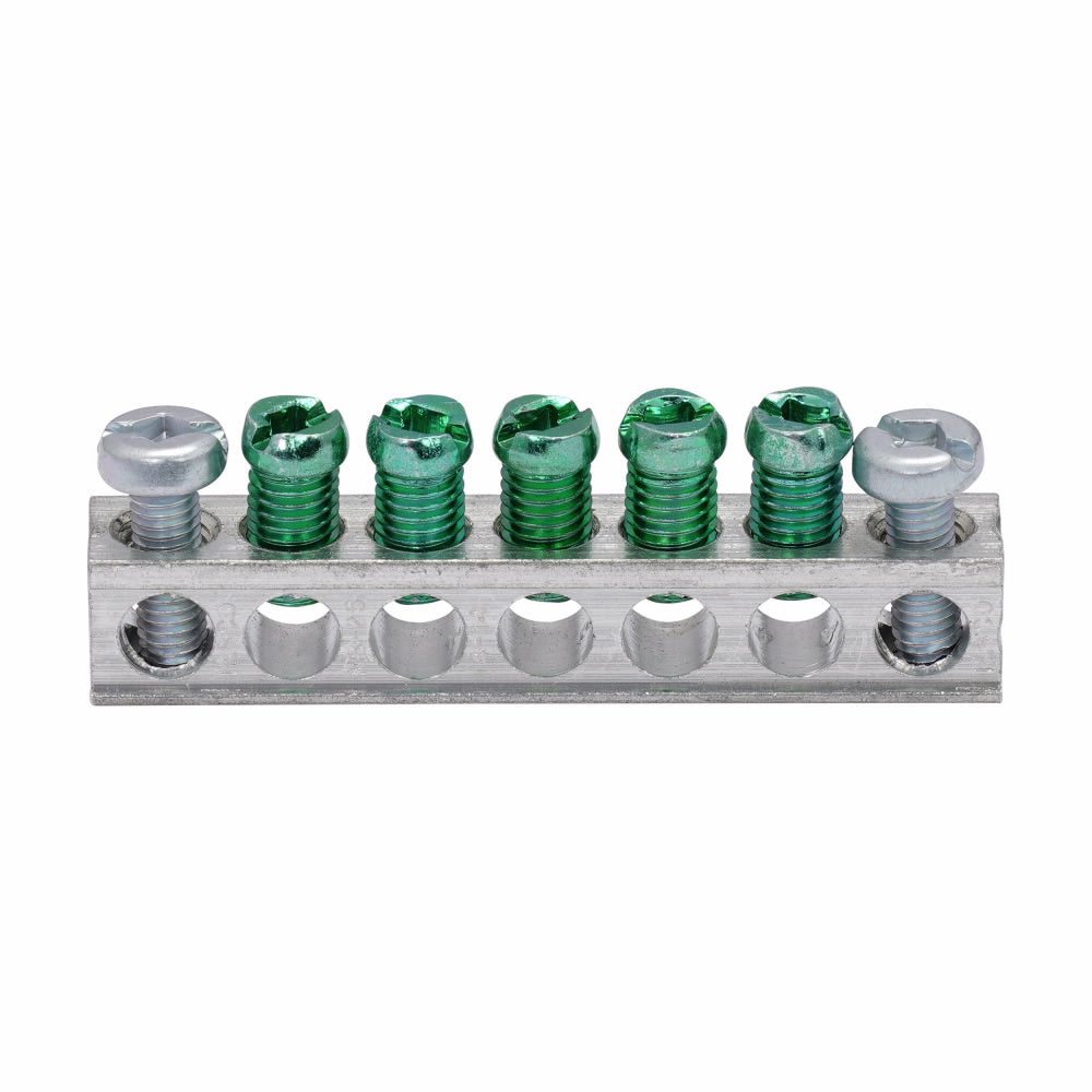 EATON GBKP5 Ground Bar Kit 2.39 in Length 14 to 10 AWG 14 to 4 AWG Aluminum/Copper Conductor 5 Terminals