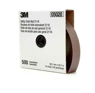 3M 7010308048 211K Utility Cloth Roll 50 yd 500 Grit Super Fine Aluminum Oxide