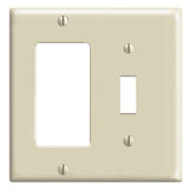 Leviton 80405-I Wallplate Combination 2 Thermoset Ivory