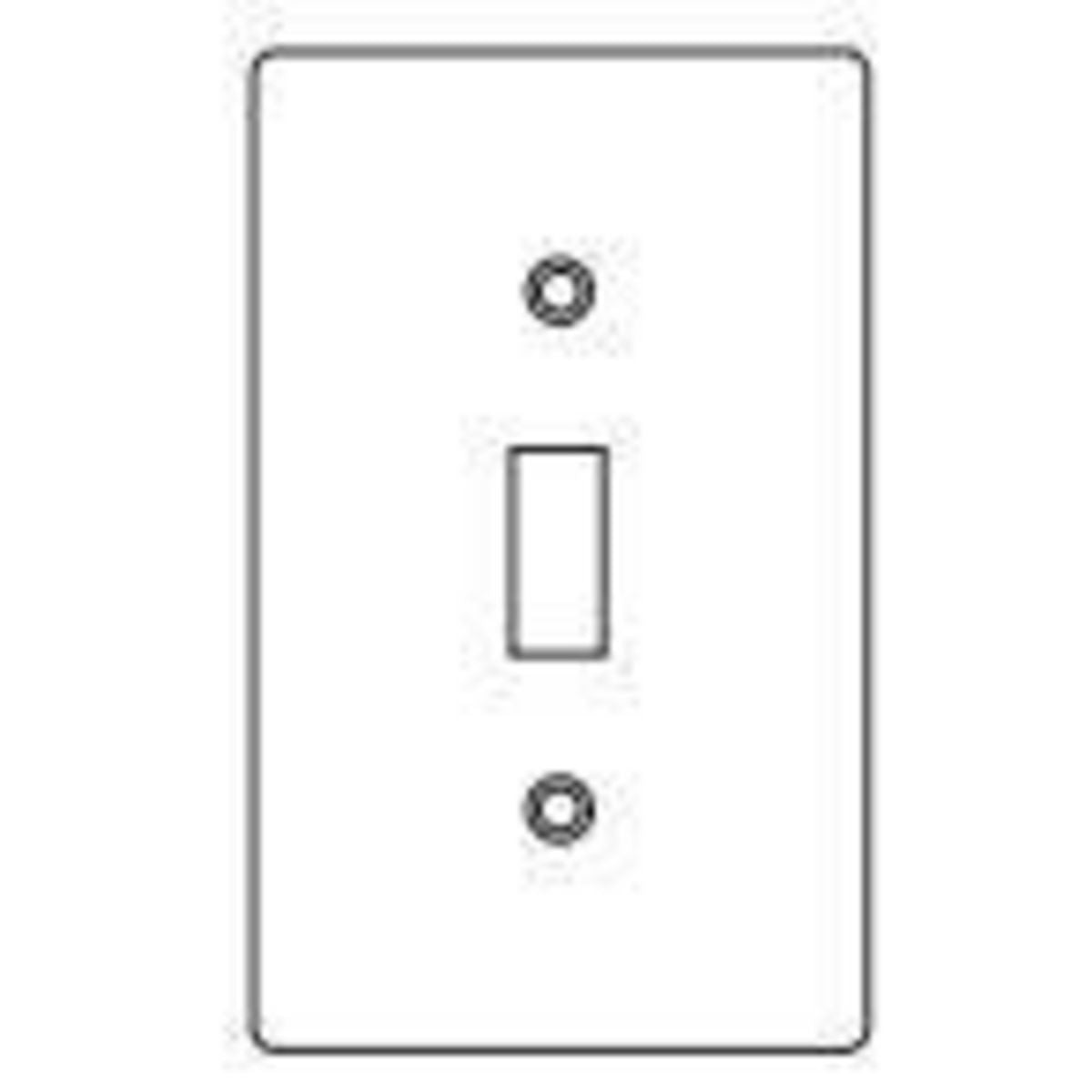 Hubbell 1FT Killark® Device Box Cover, 4-9/16 in L x 2.813 in W, Toggle Switch Cover