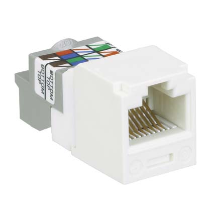 Panduit CJ688TPIW CJ688TPIW Pan Mini-Com TX-6 Plus Module Cat 6 Intl Wht