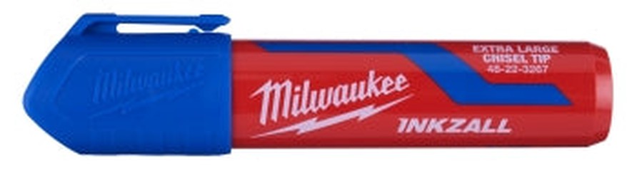 Milwaukee 48223267 INKZALL Extra Large Chisel Tip Blue Marker