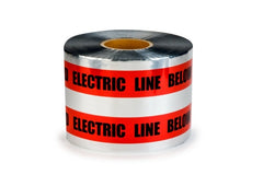 Scotch 408-R-6X1000FT Detectable Buried Barricade Tape Red 1000 ft Roll CAUTION BURIED ELECTRIC LINE BELOW