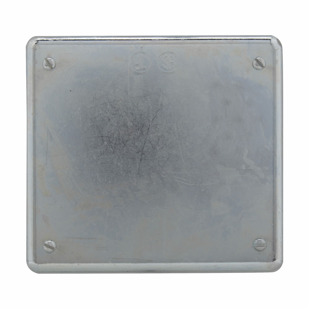 Crouse-Hinds S1002G 2-Gang Blank Device Box Cover Feraloy Iron Alloy Surface or Flush Mount