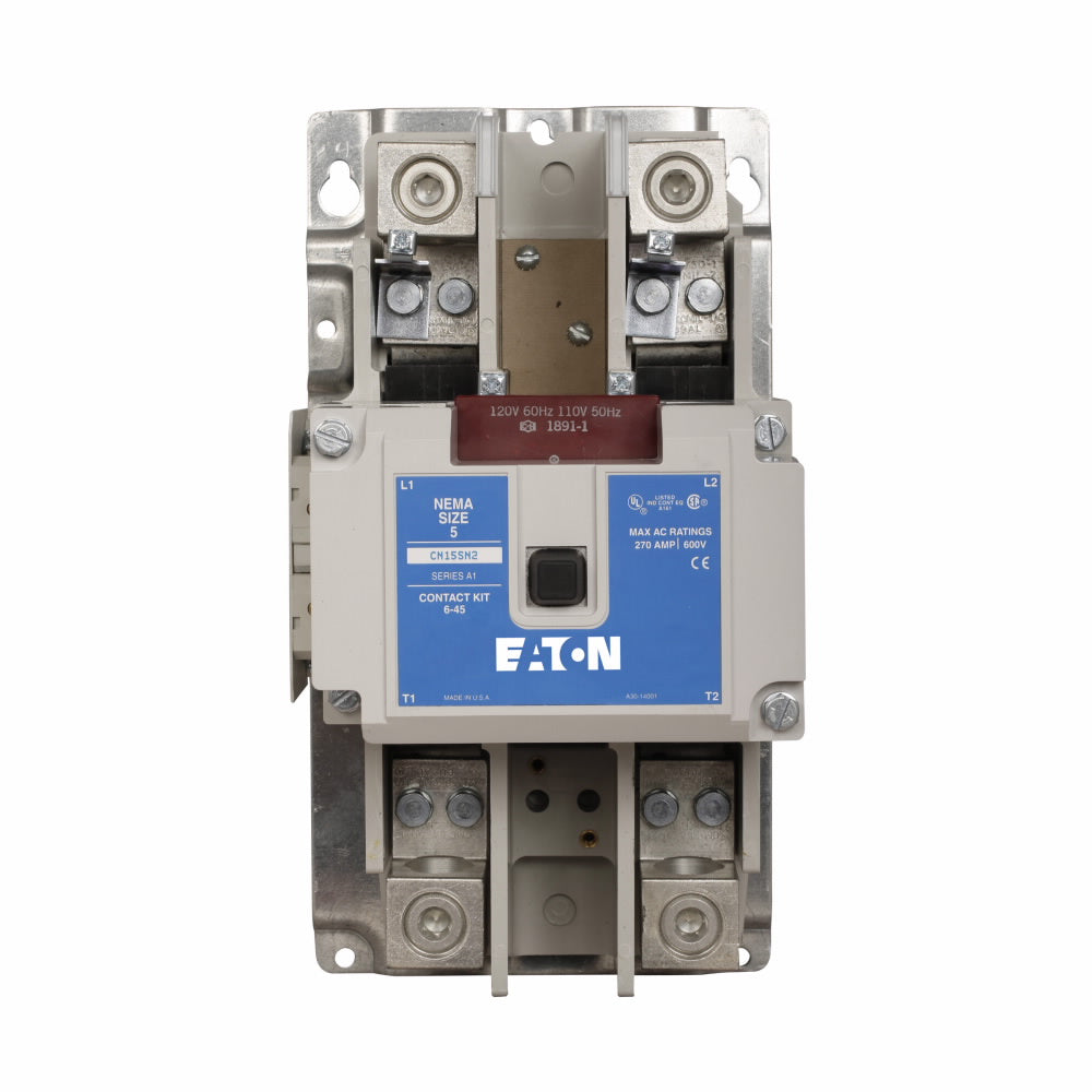 Eaton CN15SN3A Freedom NEMA Contactor Size 5 270A 120V Coil