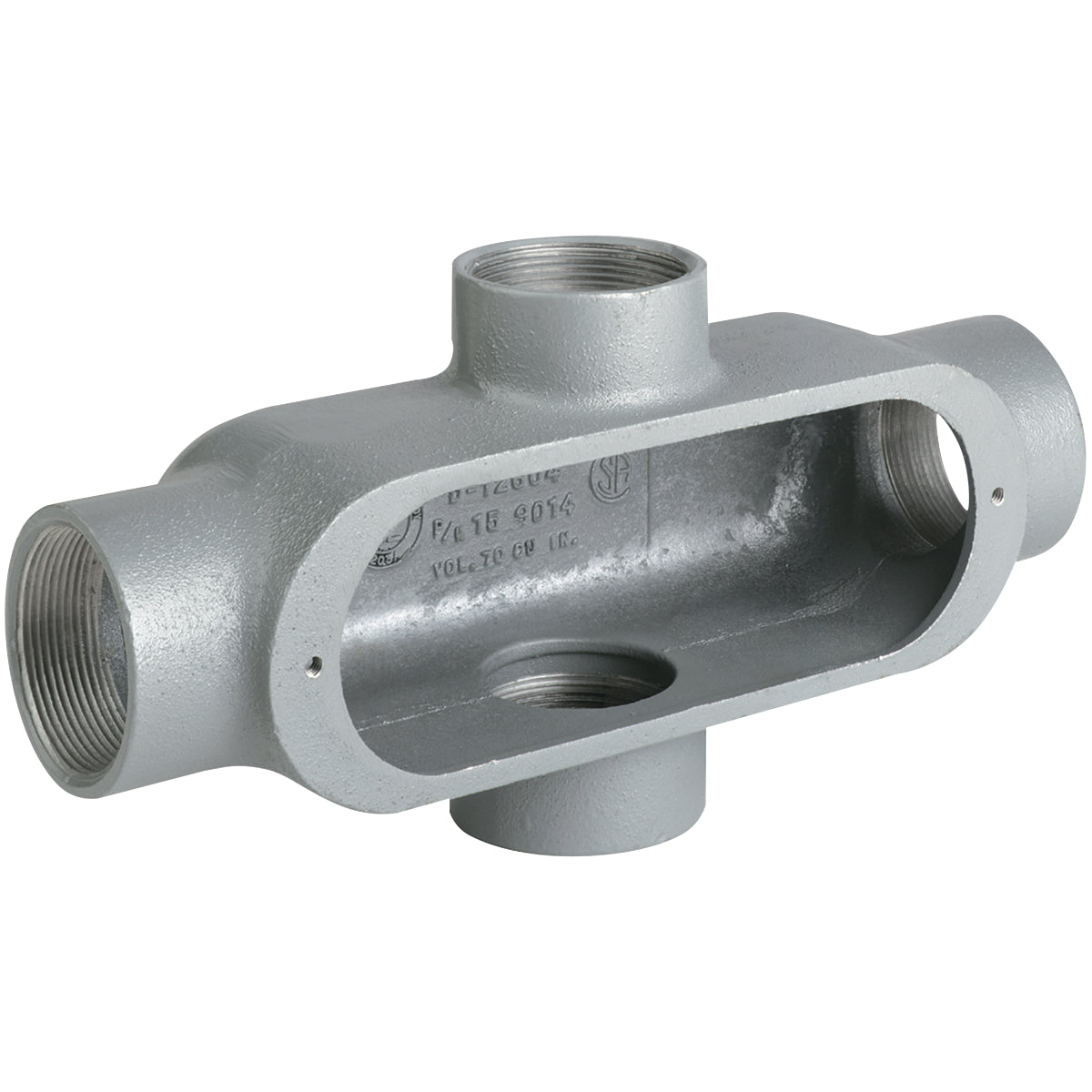 Hubbell OX-1 O Series Type X Conduit Body, 1/2 in Hub, 4 cu-in Capacity