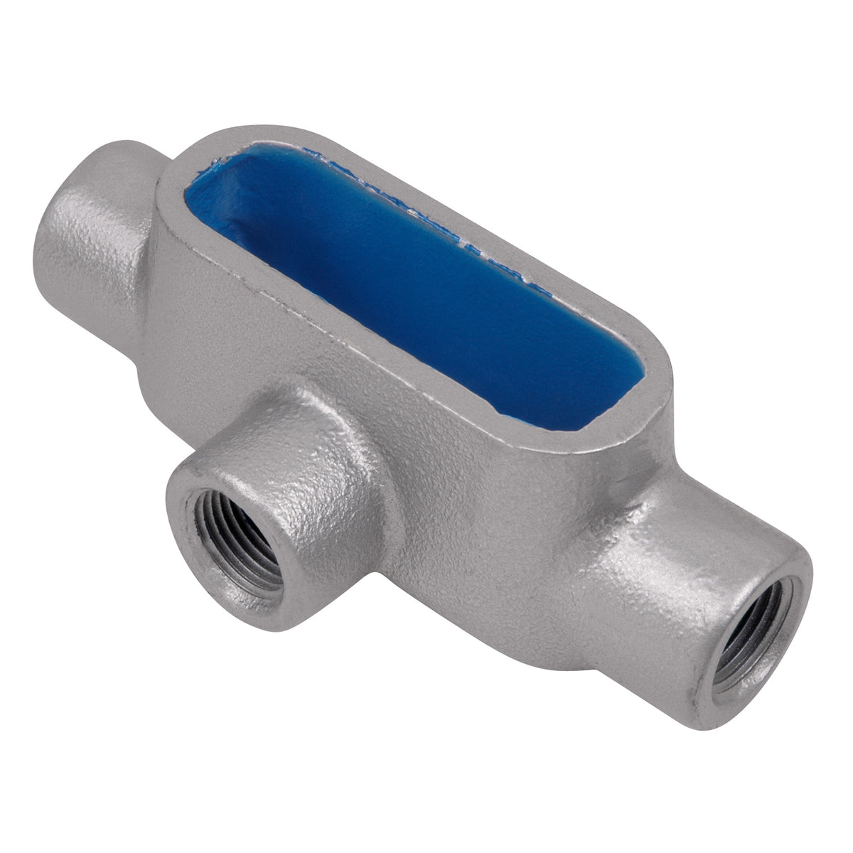 ABB T37-G Ocal T37-G 1 PVC-Coated Ocal-Blue® T-Style Conduit Body, Form-7 - Gray