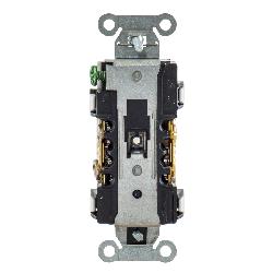 Hubbell BR20WHI Wiring Device-Kellems 1-Phase Duplex Self-Grounding Screw Mount Receptacle 125 VAC 20 A