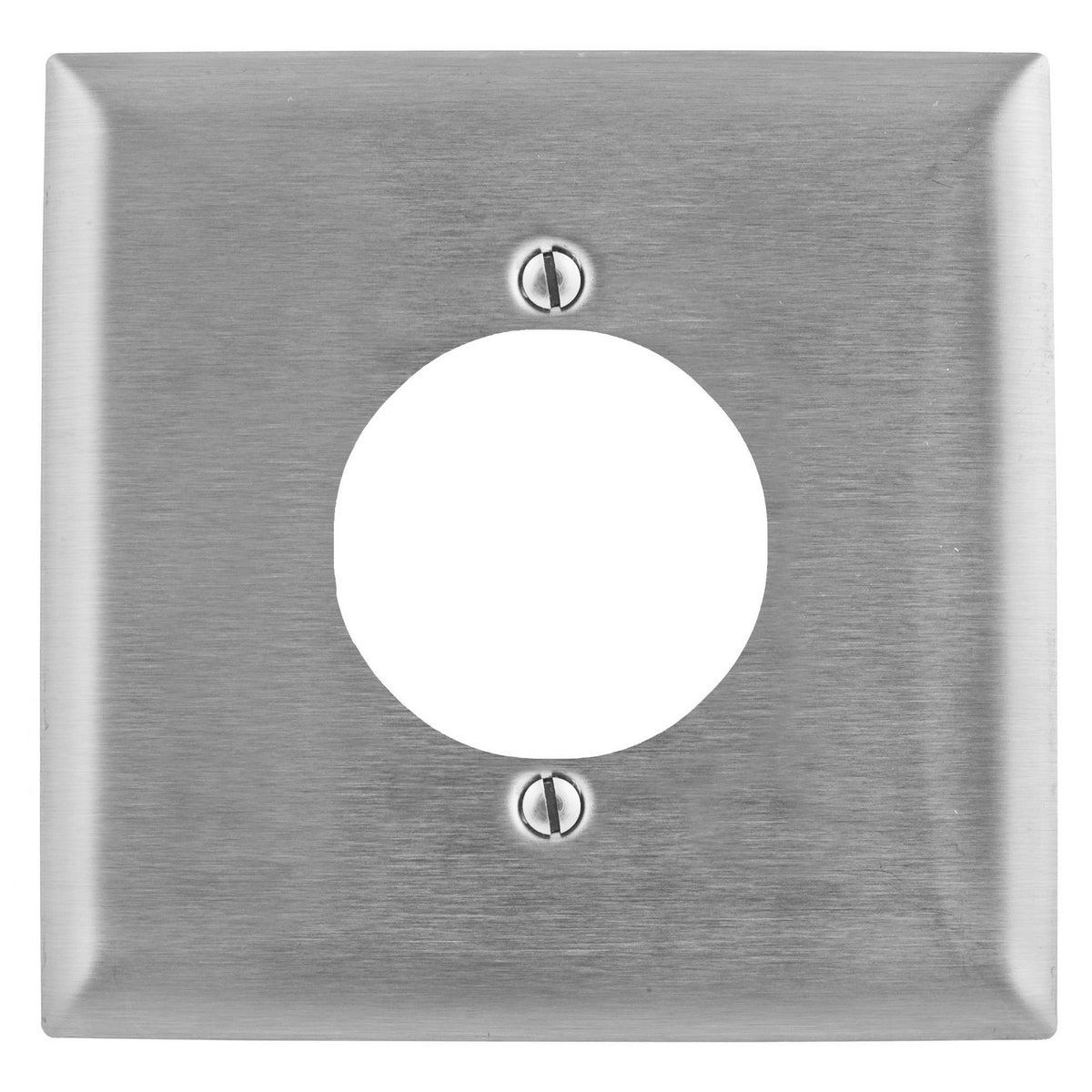 Hubbell SS702 Standard Wallplate 2-Gang 2.15 Opening Cutout