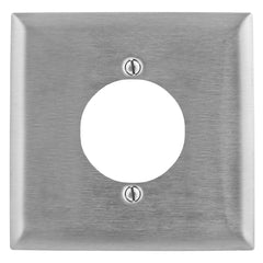 Hubbell SS702 Standard Wallplate 2-Gang 2.15 Opening Cutout