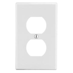 Hubbell P8W wallplate 1-g 1) dup white