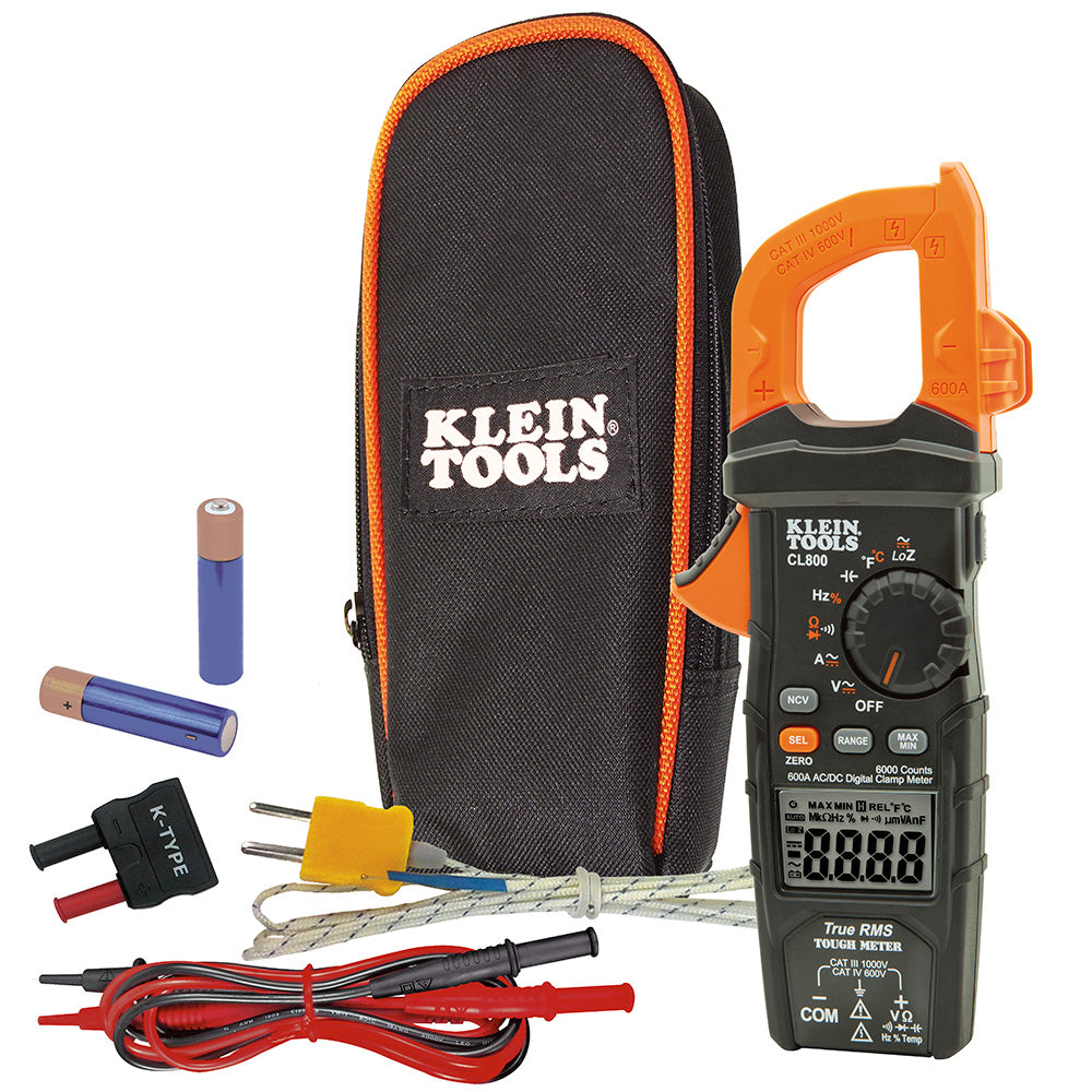 Klein CL800 Digital Clamp Meter AC/DC Auto-Ranging