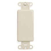 Leviton 80414-T Decora Blank Insert, Light Almond