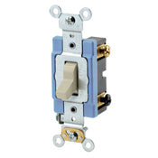 Leviton 1203-2I 3-Way Self-Grounding AC Quiet Toggle Switch, 120/277 VAC, 15 Amp