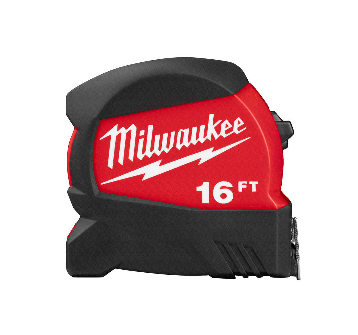 Milwaukee 48-22-0325 Compact Magnetic Wide Measuring Tape, 25 ft L x 1 in W Blade, Steel Blade, 1/16 in, 1/8 in, 1/4 in, 1/2 in, 1 ft Graduation