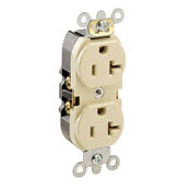 Leviton 5362-GYS Heavy Duty Duplex Receptacle 20 Amp 125 Volt NEMA 5-20R