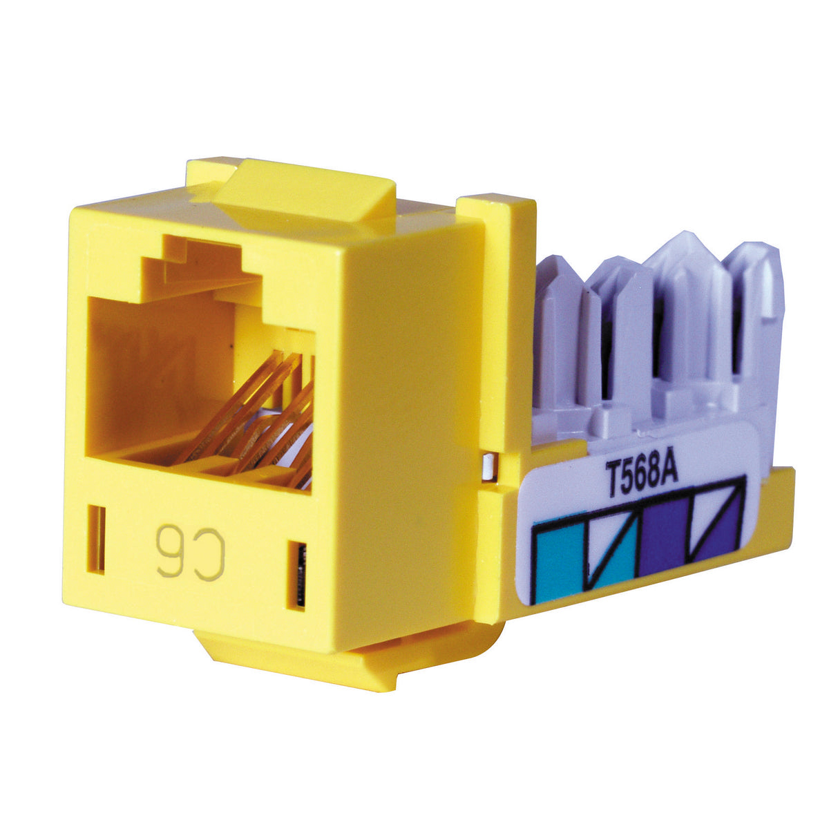 Hubbell HXJ6Y24 HUBBELL YELLOW 24PK CAT6