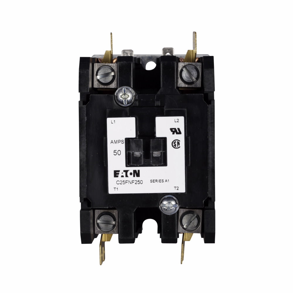 Eaton C25FNF350A Definite Purpose Contactor 120VAC 50/60Hz 3-Pole 50A Inductive 65A Resistive