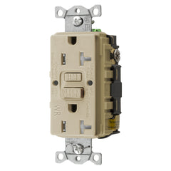 Hubbell GFTWRST20I GFCI Receptacle 20A Ivory