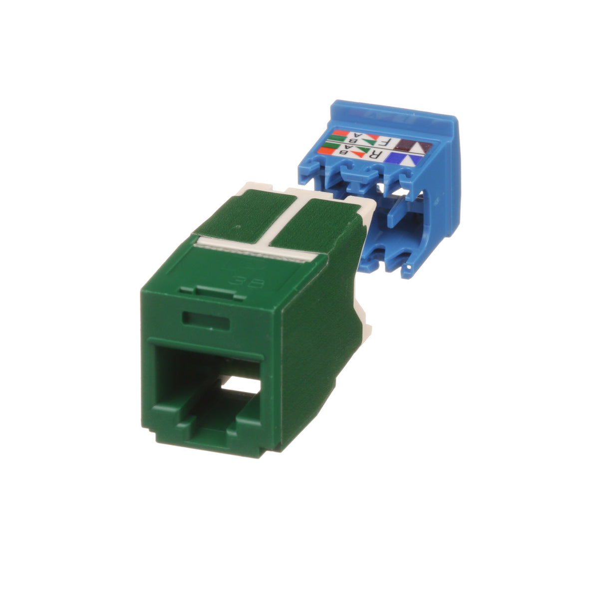 Panduit CJ6X88TGGR Mini-Com CAT6A UTP RJ45 TG Jack Module, Green