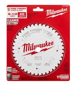 Milwaukee 48-40-0622 Fine Finish Circular Saw Blade 6-1/2 in Diameter 40 Tooth