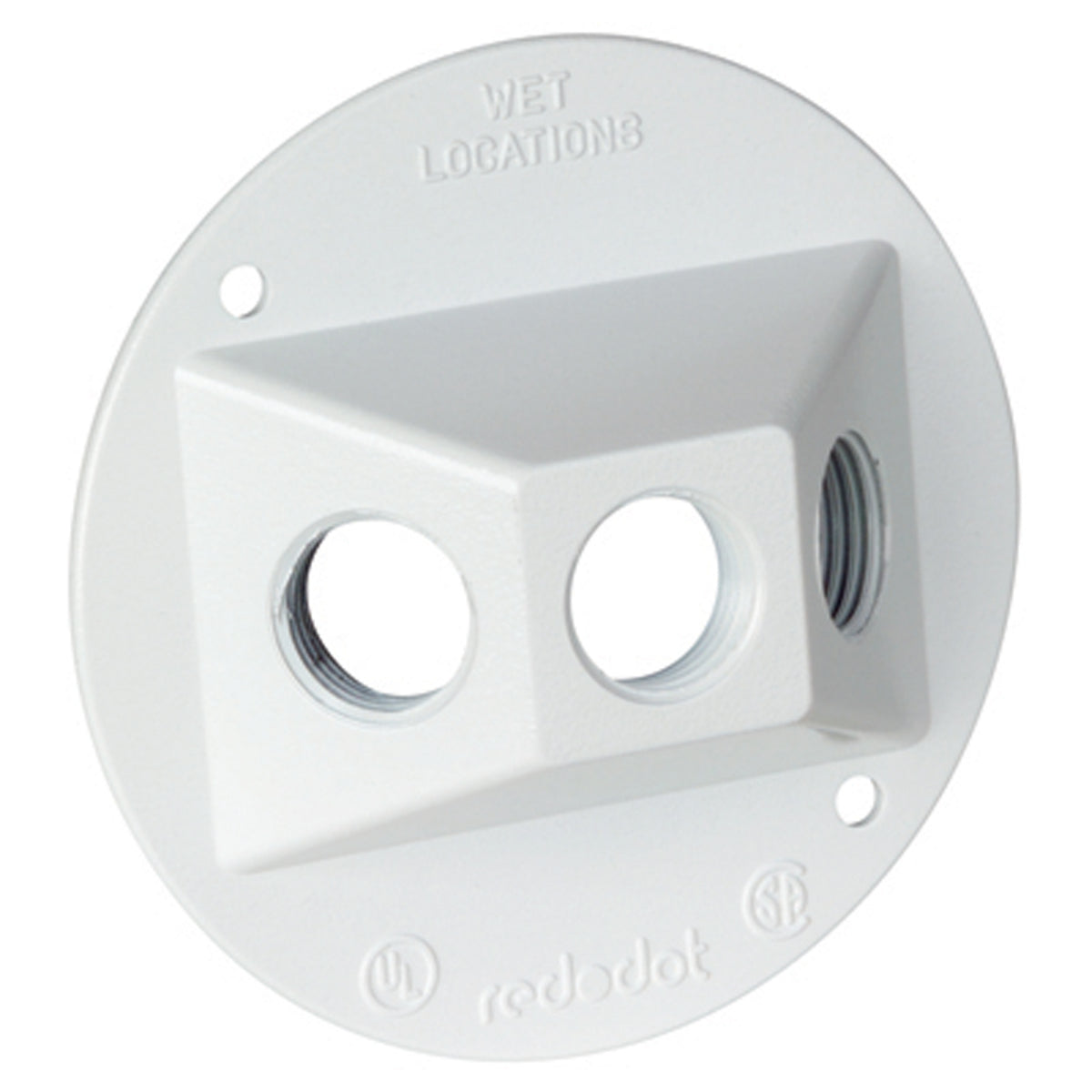 ABB S213WHE-9R Red Cover Round 3-Hole WHT