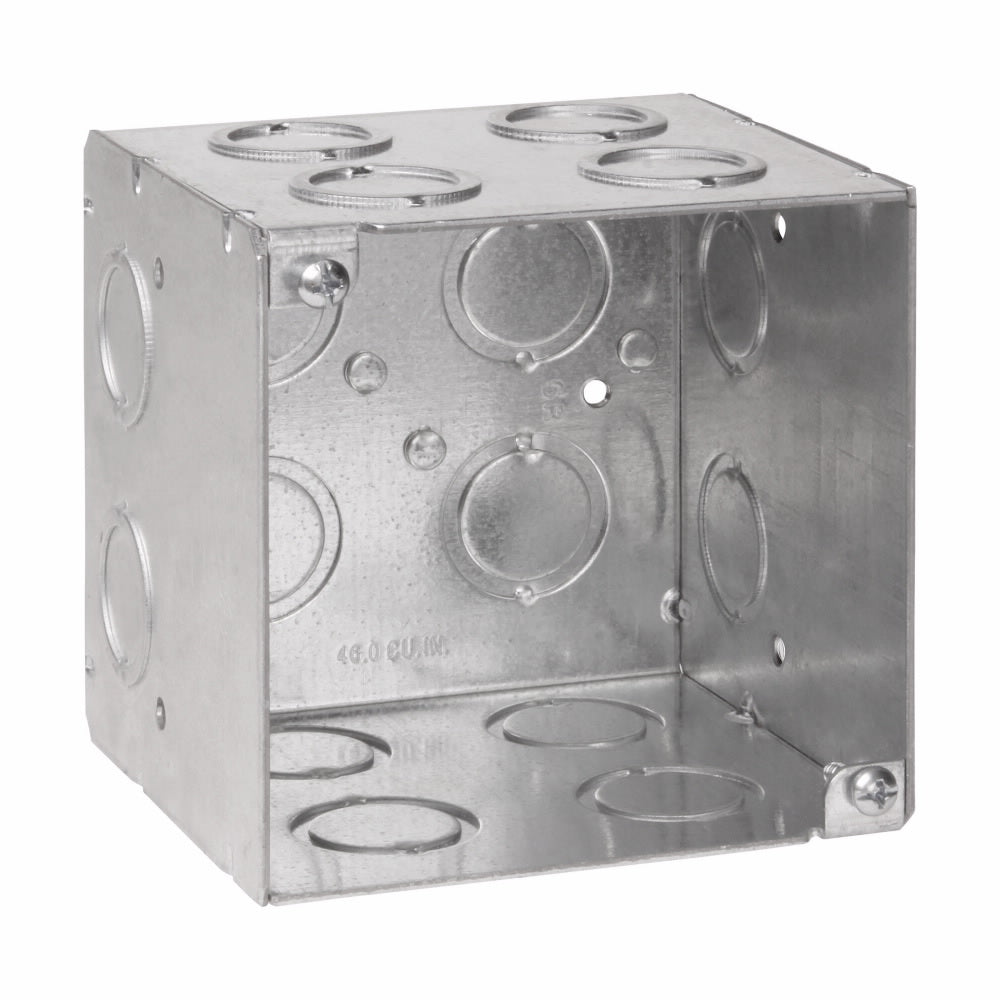 Crouse-Hinds TP413 Square Outlet Box 3 1/2 Inch Deep 4 Square