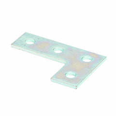 B-Line B143ZN Flat Corner Plate 4 Hole 3-1/2 in L x 1/4 in THK