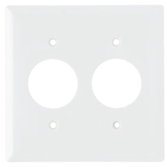 Legrand SP72W Pass & Seymour Standard Wall Plate 2 Gang 2 Single Receptacles