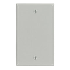 Leviton 87014 1-Gang No Device Blank Wallplate Thermoset Standard Size Gray