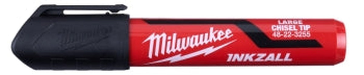 Milwaukee 48-22-3250 INKZALL Large Chisel Tip Black Marker - 3 Pack