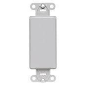 Leviton 80414-GY QuickPort Decora Multimedia Blank Insert Gray