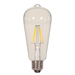 SATCO S9895 Dimmable Filament LED Lamp 6.5 Watt Medium Base 3000K 810 Lumens