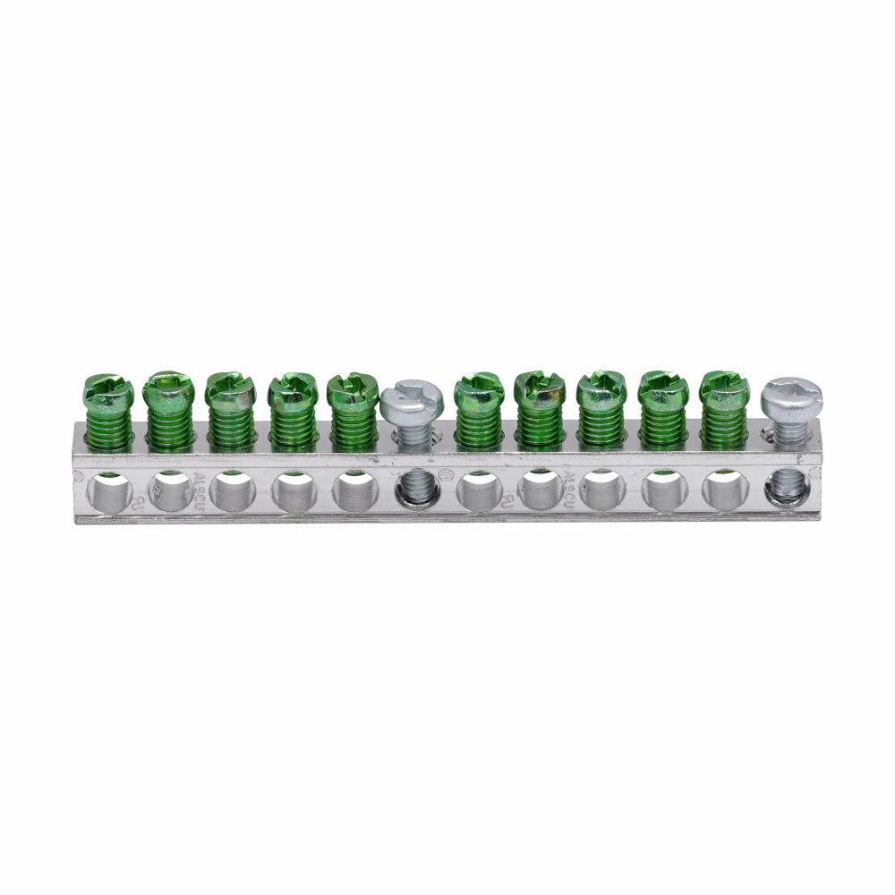 EATON GBKP10 Ground Bar Kit 4.05 in L 14 to 10 AWG 14 to 4 AWG Aluminum/Copper Conductor 10 Terminals