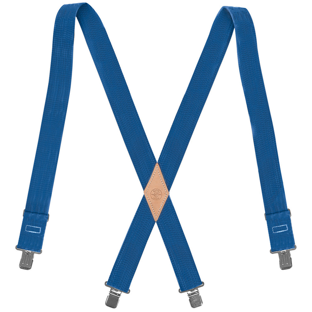 Klein 60210B Nylon-Web Suspenders Adjustable Back Blue