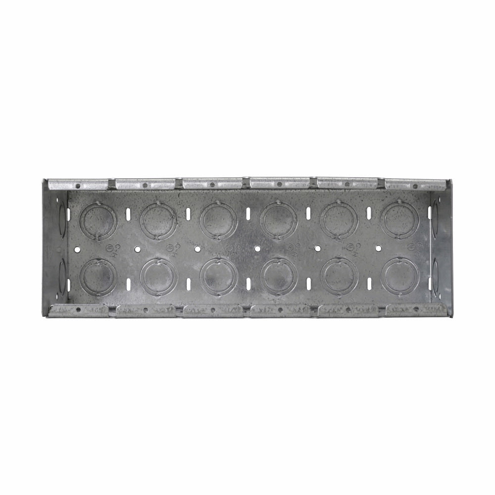 Crouse-Hinds TP695 6-Gang Steel Masonry Box 11 in Width X 3-1/2 Inch Depth X 3-3/4 Inch Height