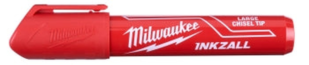 Milwaukee 48223256 INKZALL Large Chisel Tip Red Marker